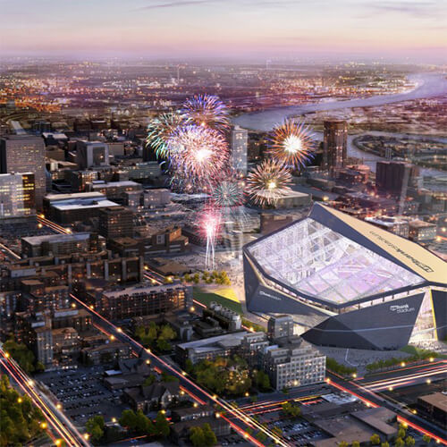 Vikings Stadium-CroppedImage A completed sports and leisure consulting project by true north consulting